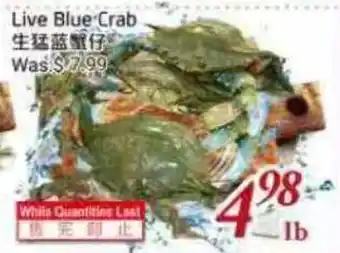 Tone Tai Supermarket Live Blue Crab offer
