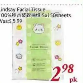 Tone Tai Supermarket Lindsay Facial Tissue offer
