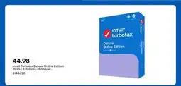 Staples Intuit Turbotax Deluxe Online Edition 2025 - 8 Returns - Bilingual [Digital Download] offer