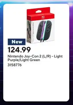 Staples Nintendo Joy-Con 2 (L/R) - Light Purple/Light Green offer