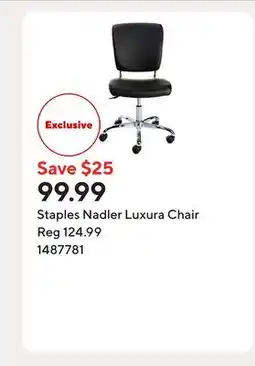 Staples Staples Nadler Luxura Chair offer