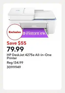 Staples HP DeskJet 4275e All-in-One Printer offer