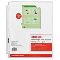 Staples Staples Clear Heavyweight Sheet Protectors offer