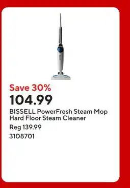 Staples BISSELL PowerFresh Steam Mop Hard Floor Steam Cleaner offer