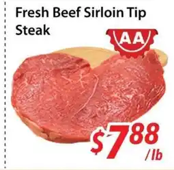 Bestco Food Mart Fresh Beef Sirloin Tip Steak offer