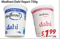 Bestco Food Mart Modhani Dahi Yogurt offer