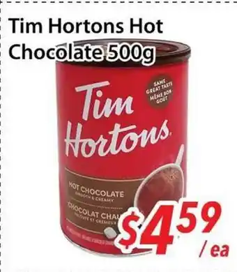 Bestco Food Mart Tim Hortons Hot Chocolate offer