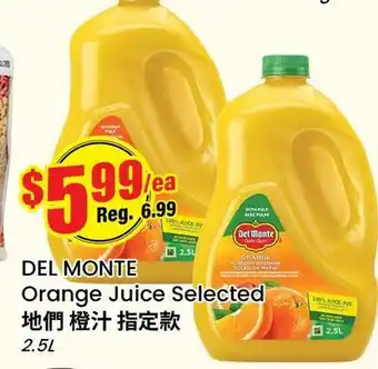 Terra Foodmart DEL MONTE Orange Juice Selected offer