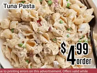 Nations Fresh Foods Tuna Pasta offer
