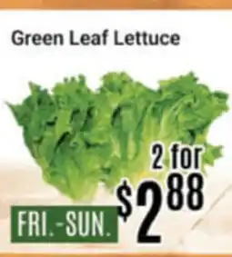 Nations Fresh Foods Green Leaf Lettuce offer