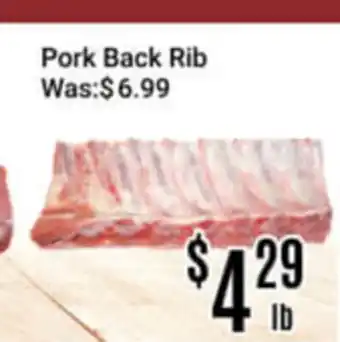 Nations Fresh Foods Pork Back Rib offer