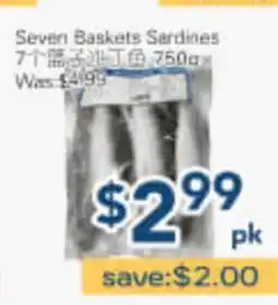 Oceans Fresh Food Market Seven Baskets Sardines offer