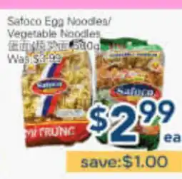 Oceans Fresh Food Market Safoco Egg Noodles/Vegetable Noodles offer