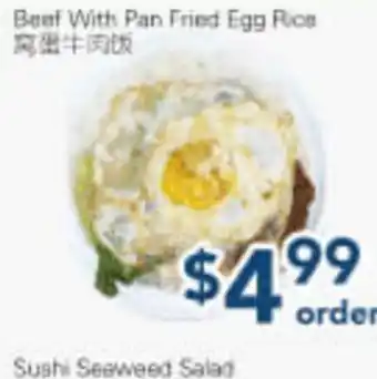 Oceans Fresh Food Market Beef With Pan Fried Egg Rice offer