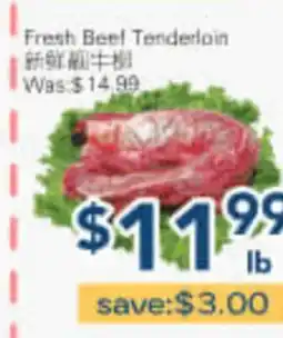 Oceans Fresh Food Market Fresh Beef Tenderloin offer