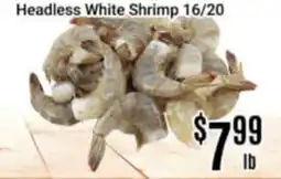 Nations Fresh Foods Headless White Shrimp 16/20 offer
