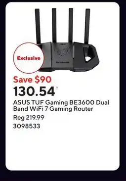 Staples ASUS TUF Gaming BE3600 Dual Band WiFi 7 Gaming Router offer