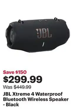 Best Buy JBL Xtreme 4 Waterproof Bluetooth Wireless Speaker - Black offer