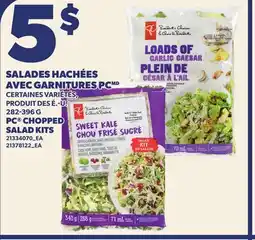 Provigo SALADES HACHÉES AVEC GARNITURES PC | PC CHOPPED SALAD KITS offer