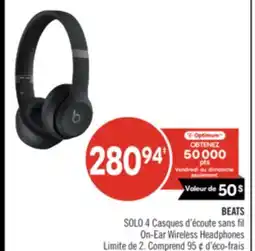 Pharmaprix BEATS On-Ear Wireless Headphones offer