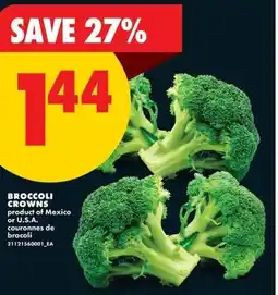 No Frills Broccoli crowns offer