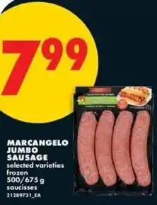 No Frills Marcangelo jumbo sausage offer