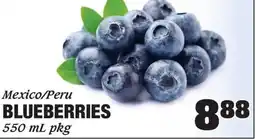 Claytons Heritage Market Blueberries offer