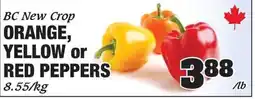 Claytons Heritage Market Orange, yellow or red peppers offer