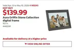 Costco Aura Griffin Stone Collection digital frame offer