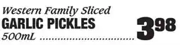 Claytons Heritage Market Western family sliced garlic pickles offer