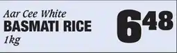 Claytons Heritage Market Aar cee white basmati rice offer
