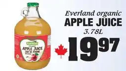 Claytons Heritage Market Everland organic apple juice offer