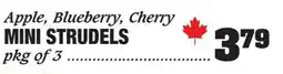 Claytons Heritage Market Apple, blueberry, cherry mini strudels offer