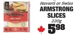Claytons Heritage Market Havarti or swiss armstrong slices offer