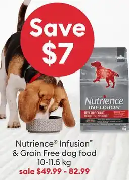 Petsmart Nutrience Infusion & Grain Free dog food offer