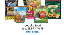 Petsmart pet bird food offer
