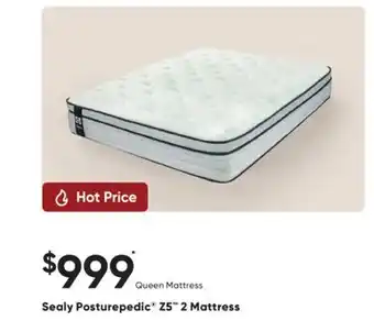 Sleep Country Sealy Posturepedic Z5 2 Mattress offer