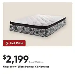 Sleep Country Kingsdown Silent Partner X3 Mattress offer