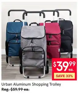 Kitchen Stuff Plus Urban Aluminum Shopping Trolley offer
