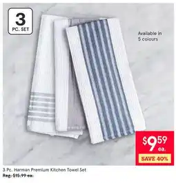 Kitchen Stuff Plus 3 Pc. Harman Premium Kitchen Towel Set offer