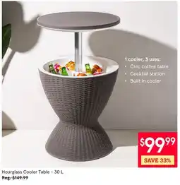 Kitchen Stuff Plus Hourglass Cooler Table offer