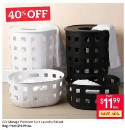 Kitchen Stuff Plus EZY Storage Premium Aura Laundry Basket offer