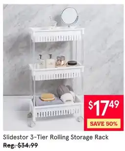 Kitchen Stuff Plus Slidestor 3-Tier Rolling Storage Rack offer