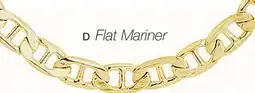 Charm Diamond 10K Yellow Gold Flat Mariner Necklace offer