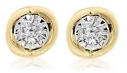 Charm Diamond 10K Yellow Gold Diamond Earrings offer