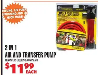 Len's Mill Stores 2 IN 1 AIR AND TRANSFER PUMP offer