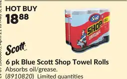 Princess Auto 6 pk Blue ScottShop Towel Rolls offer