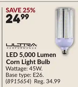 Princess Auto LED 5,000 Lumen Corn Light Bulb offer