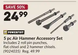 Princess Auto 5 pc Air Hammer Accessory Set offer