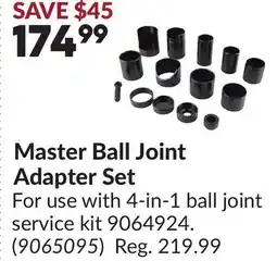 Princess Auto Master Ball Joint Adapter Set offer